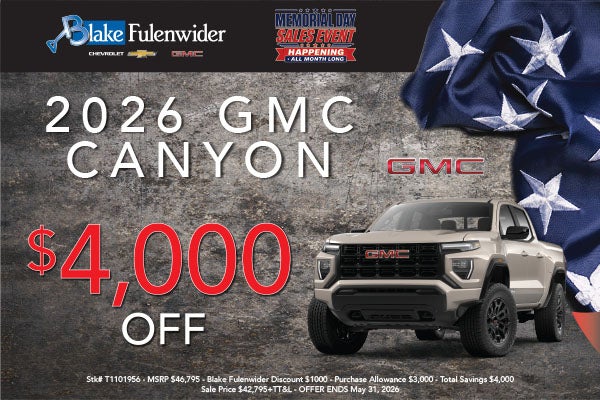 2026 GMC Canyon