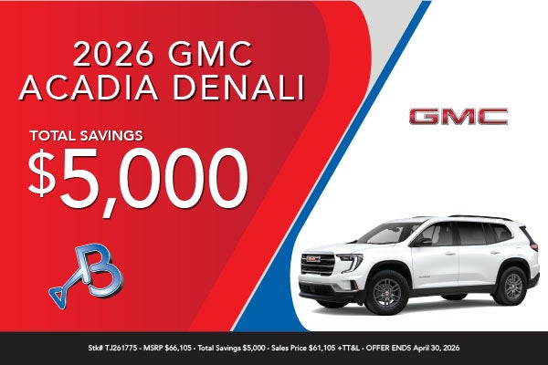 2026 GMC Acadia Denali