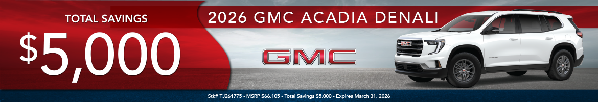 2026 GMC Acadia Denali