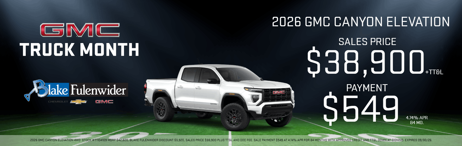 2026 GMC Canyon